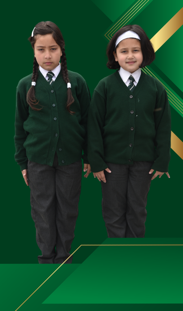 green and gold modern business id card